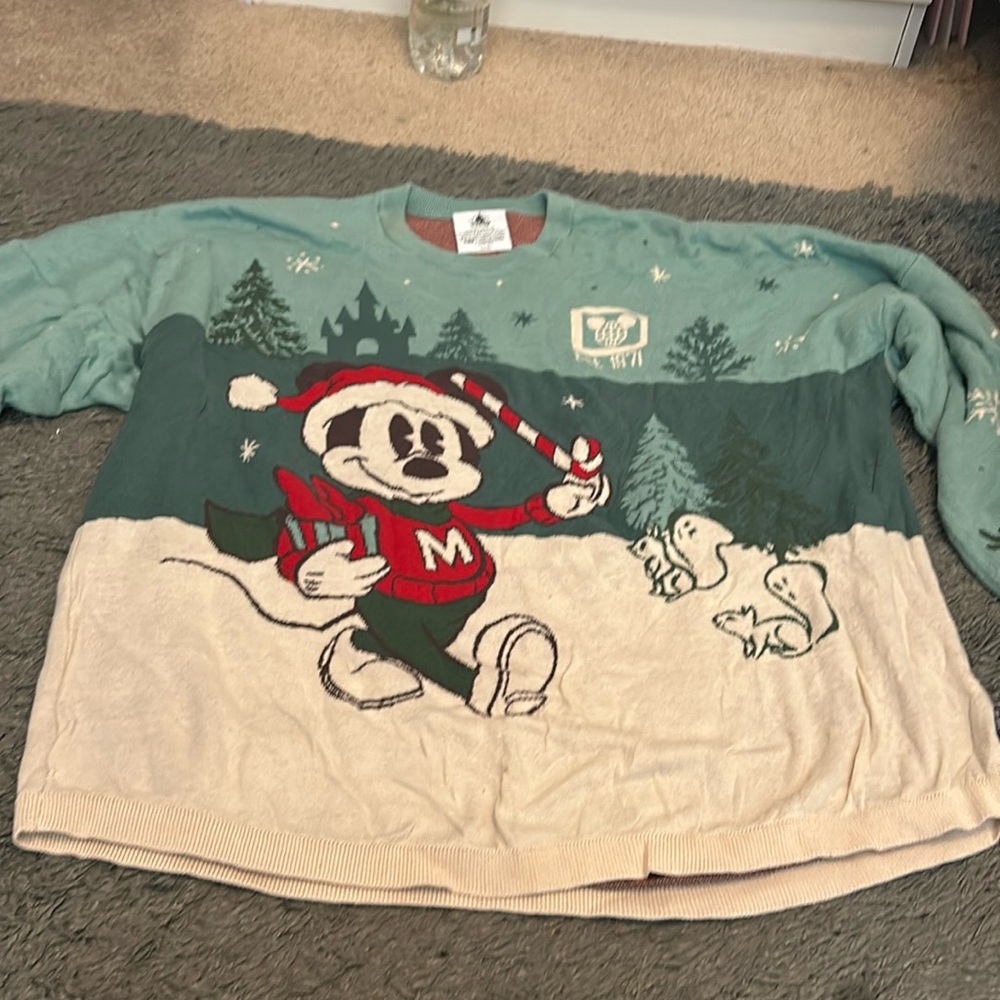 Disney Christmas spirt jersey sweater
